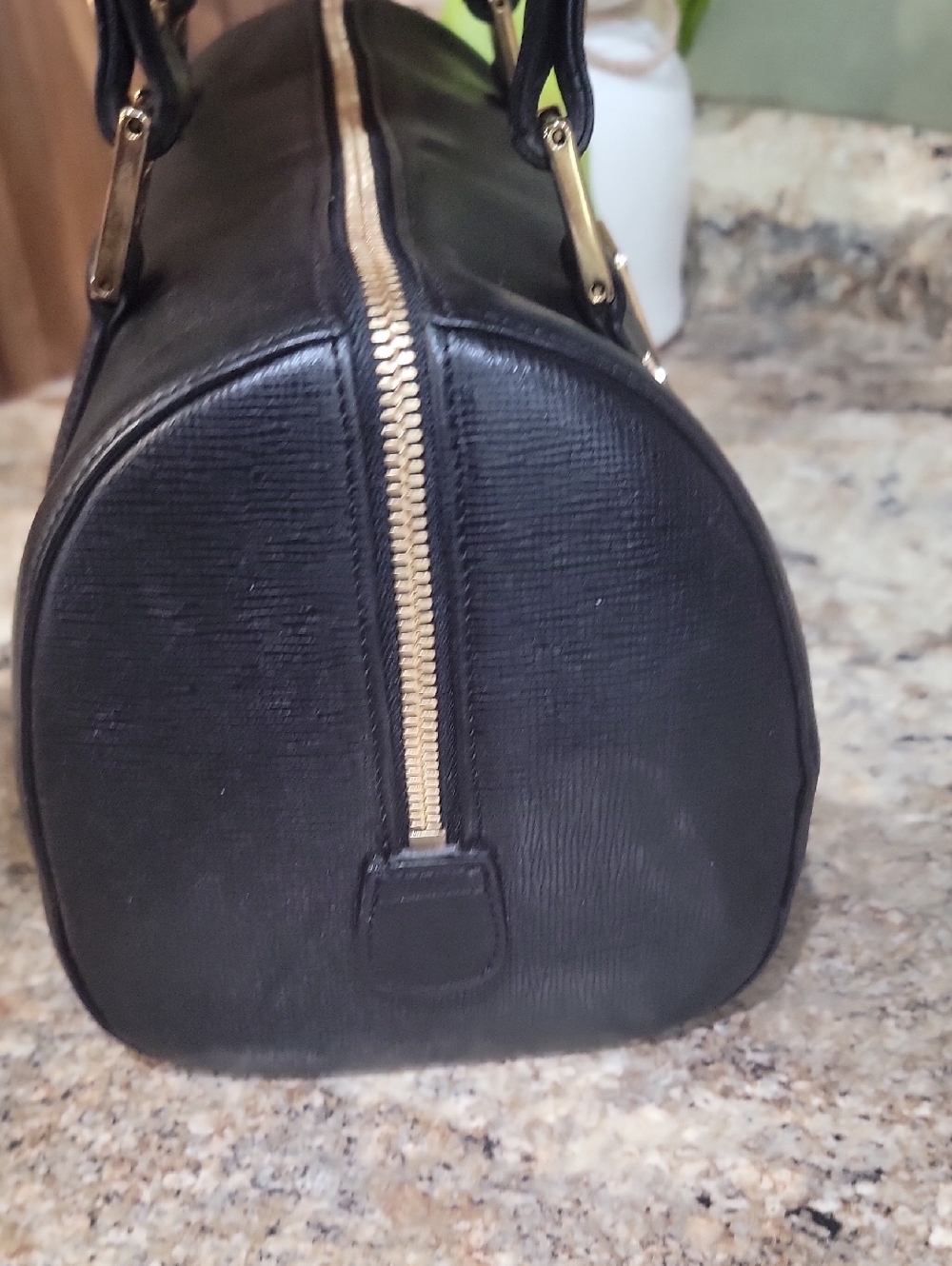 🌵MCM München Large BOSTON Shoulder Bag/Shoulder Bag - Black Textured Leather - Picture 9 of 14